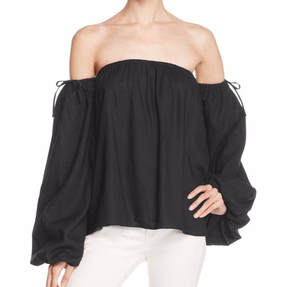 MLM Label Black Dallas Off-the-Shoulder Top Sz XS